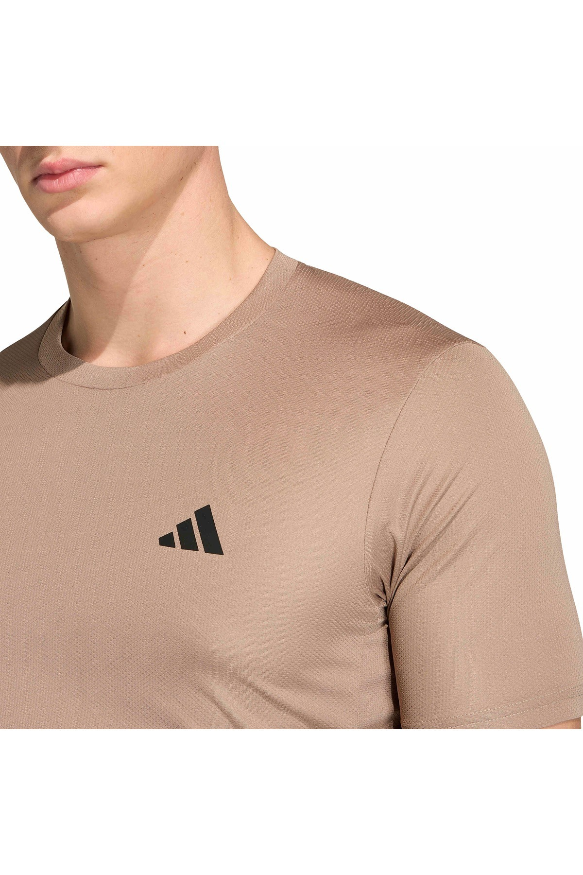 adidas WE BAS T Kahverengi Erkek   T-shirt KD5464