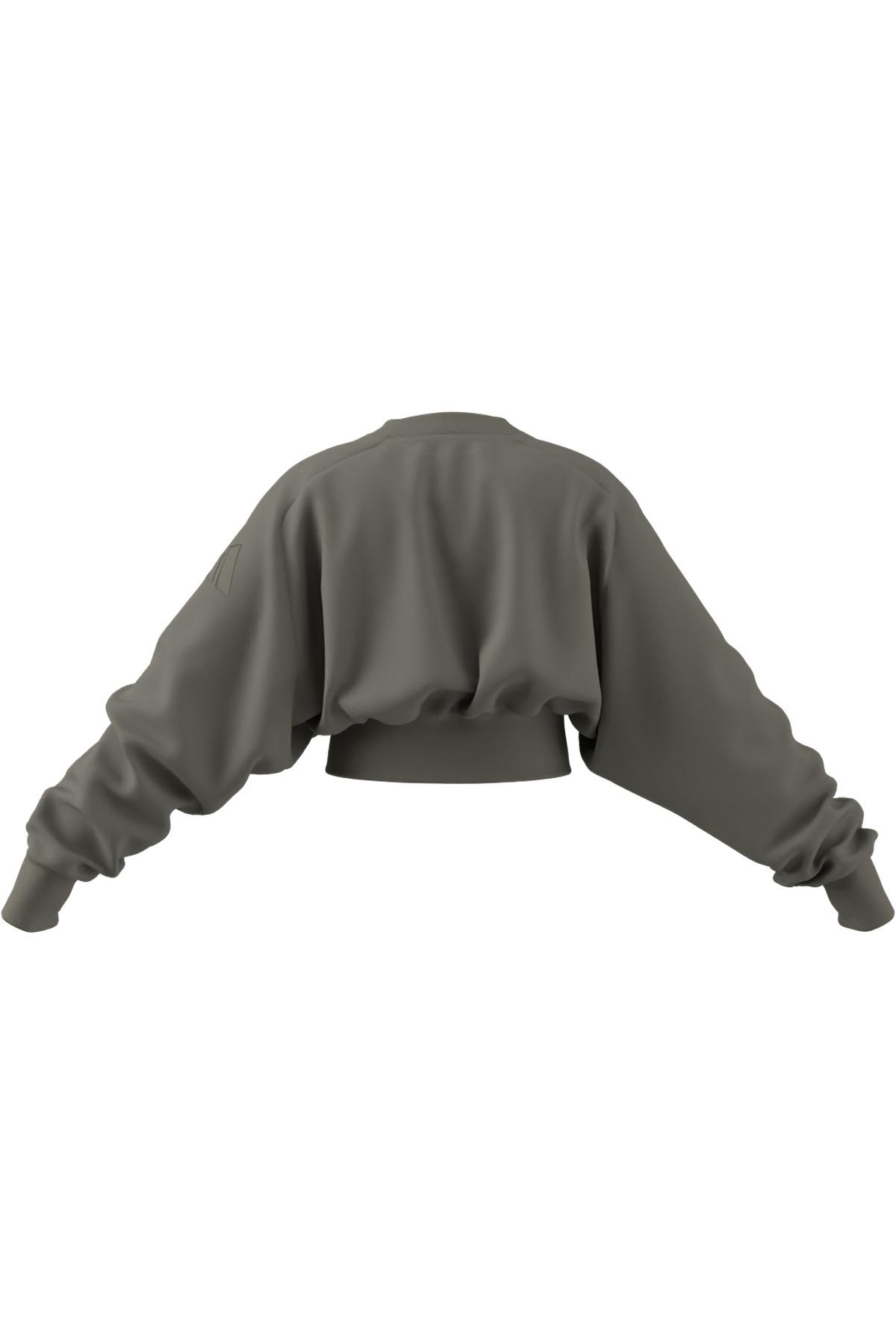 adidas Yeşil Kadın   Sweatshirt W ALL SZN SL SW JW5070