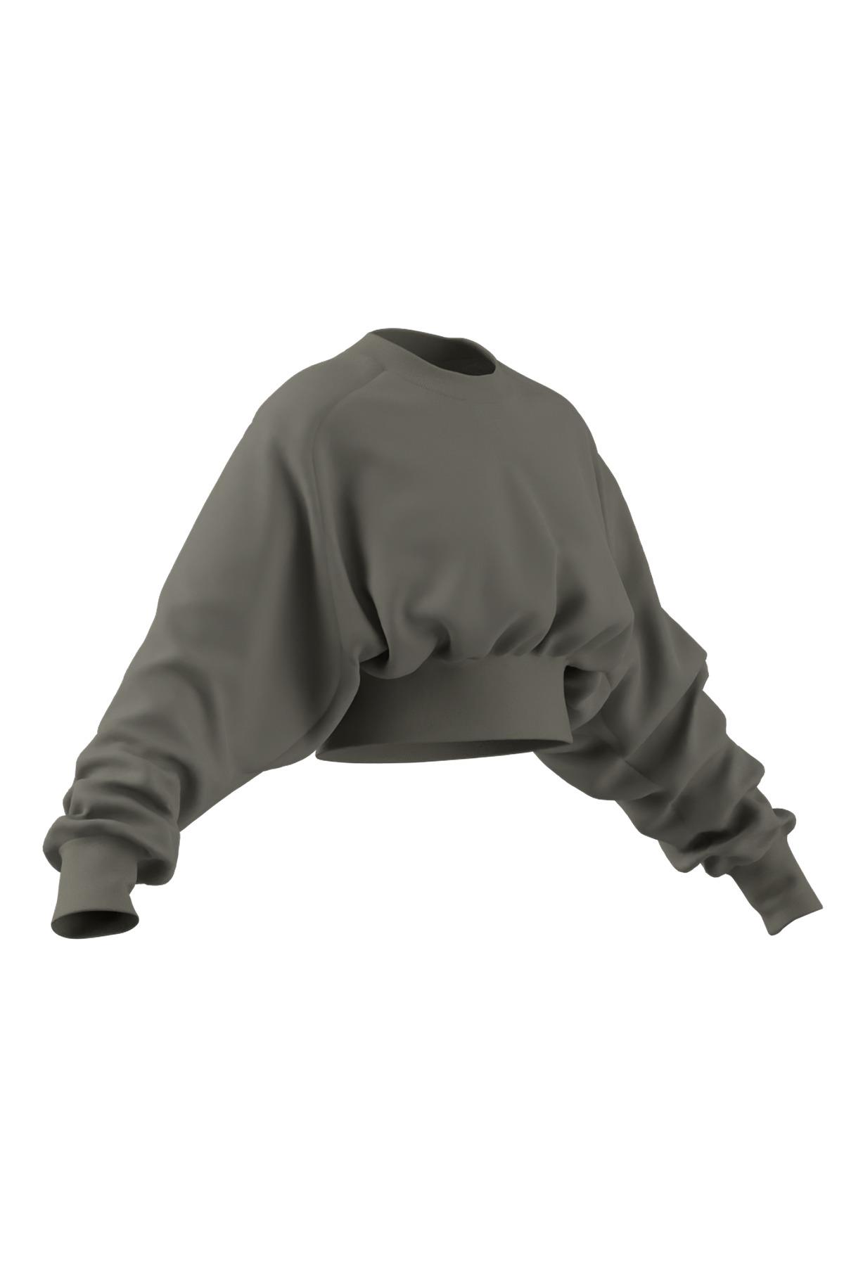 adidas Yeşil Kadın   Sweatshirt W ALL SZN SL SW JW5070