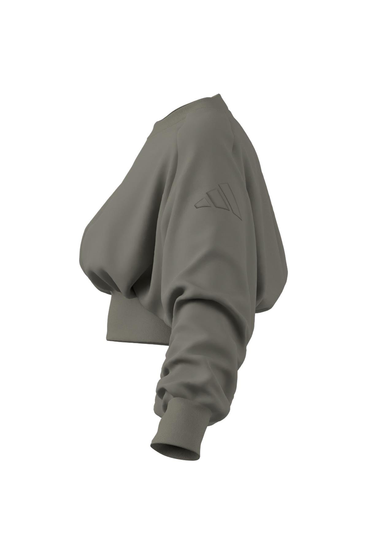 adidas Yeşil Kadın   Sweatshirt W ALL SZN SL SW JW5070