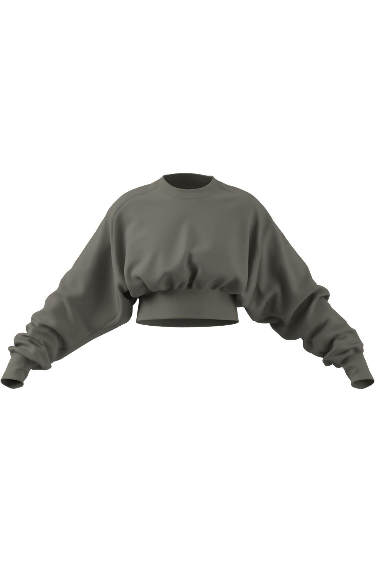 adidas Yeşil Kadın   Sweatshirt W ALL SZN SL SW JW5070