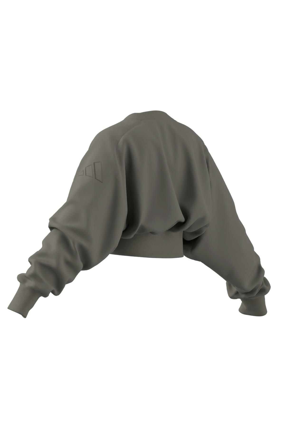 adidas Yeşil Kadın   Sweatshirt W ALL SZN SL SW JW5070
