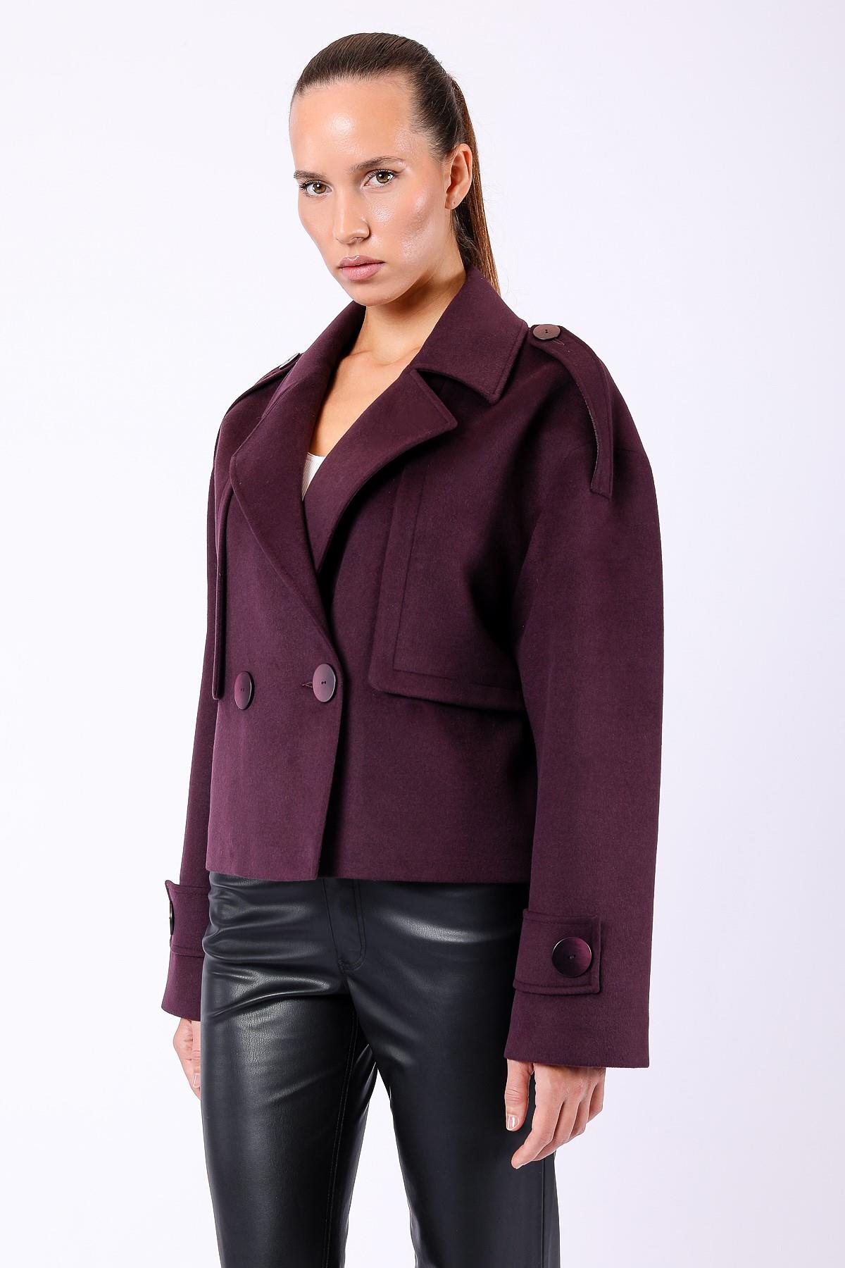 Bordo Oversize Hakiki Kaşmir KabanKaban