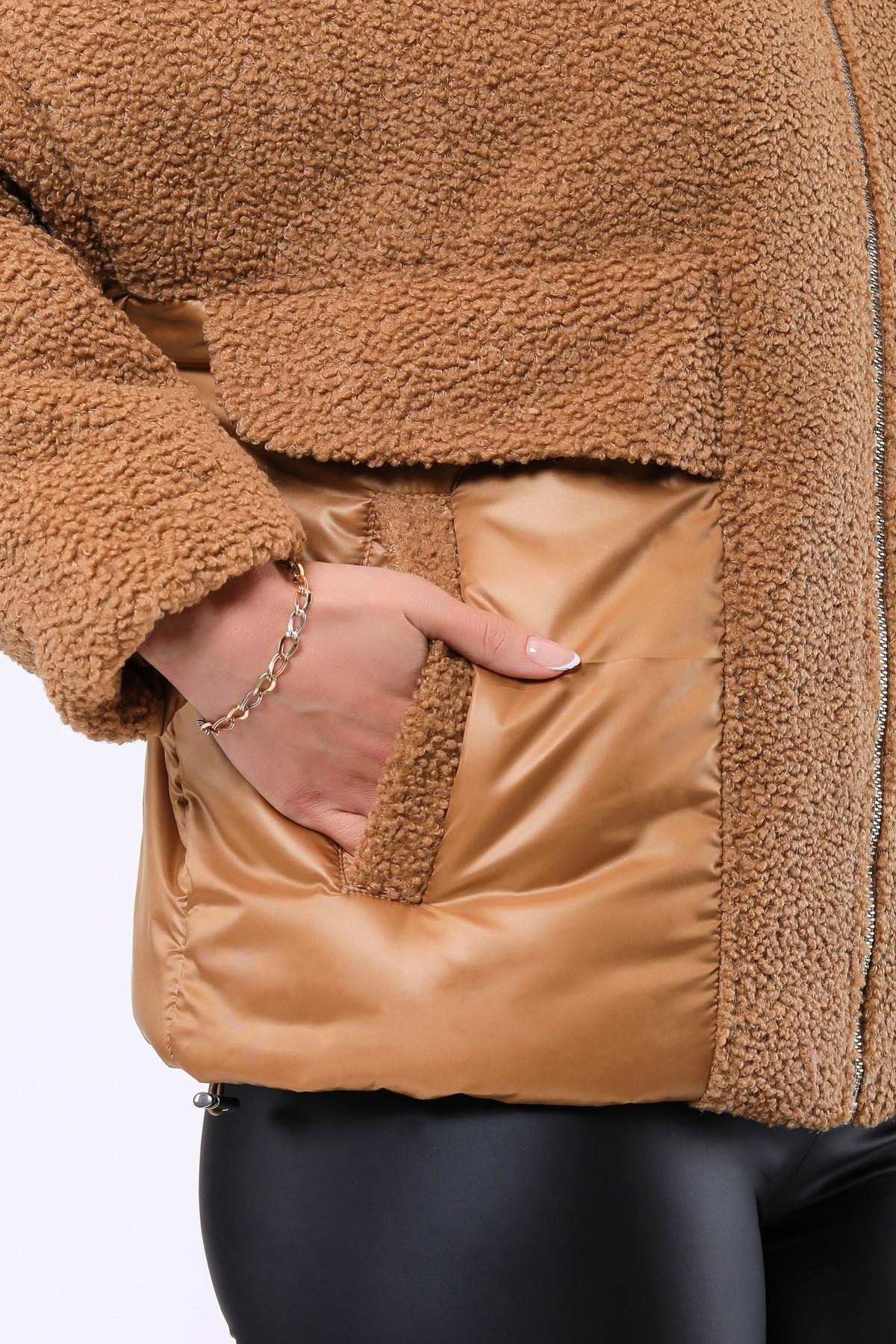 Karamel Bianca Yün Puffer MontKaban