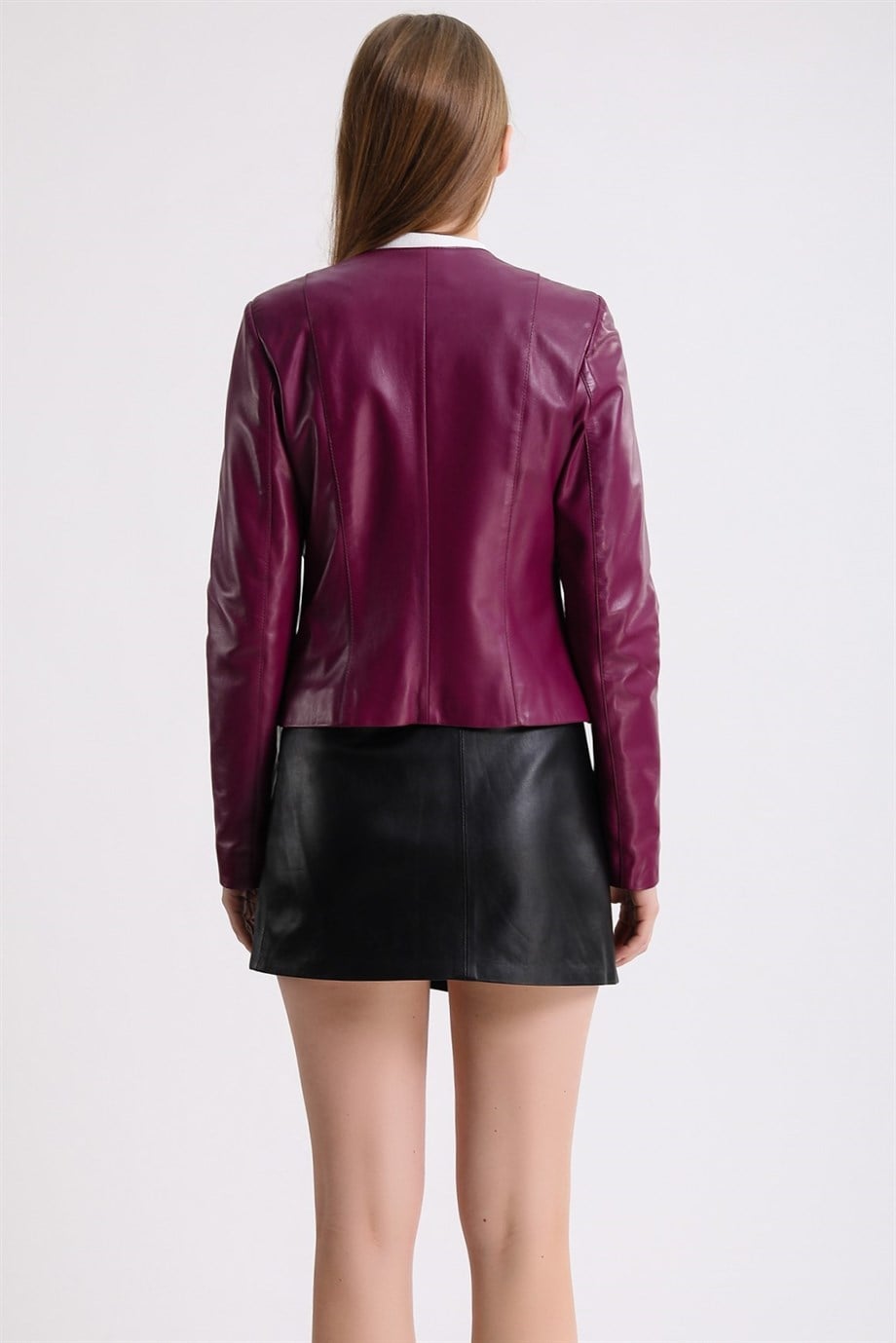 Mor Kuzu Derisi CeketCeket