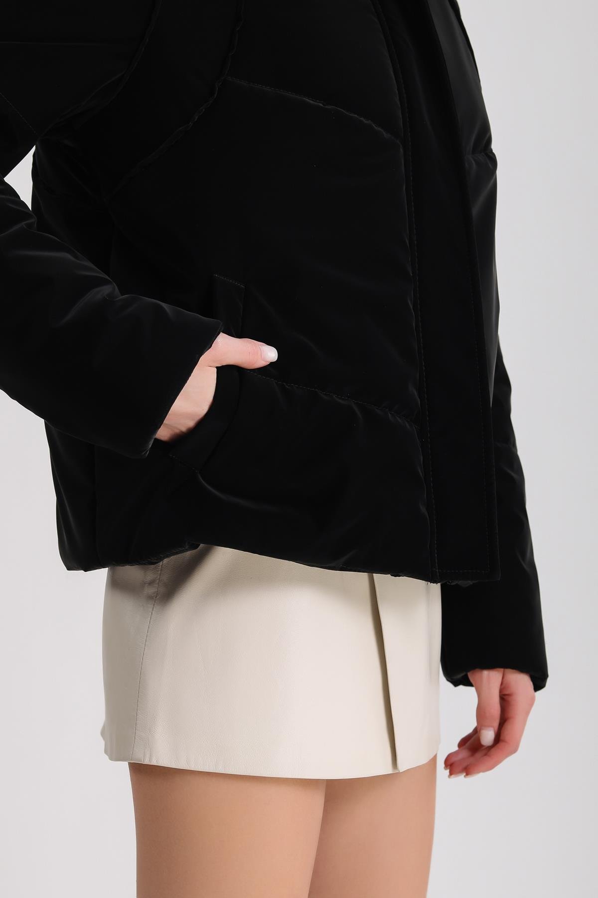 Siyah Matte Puffer MontMont