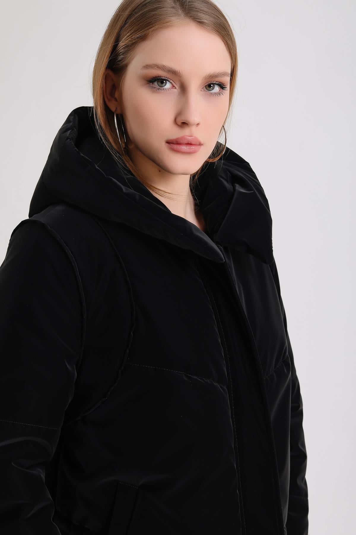 Siyah Matte Puffer MontMont