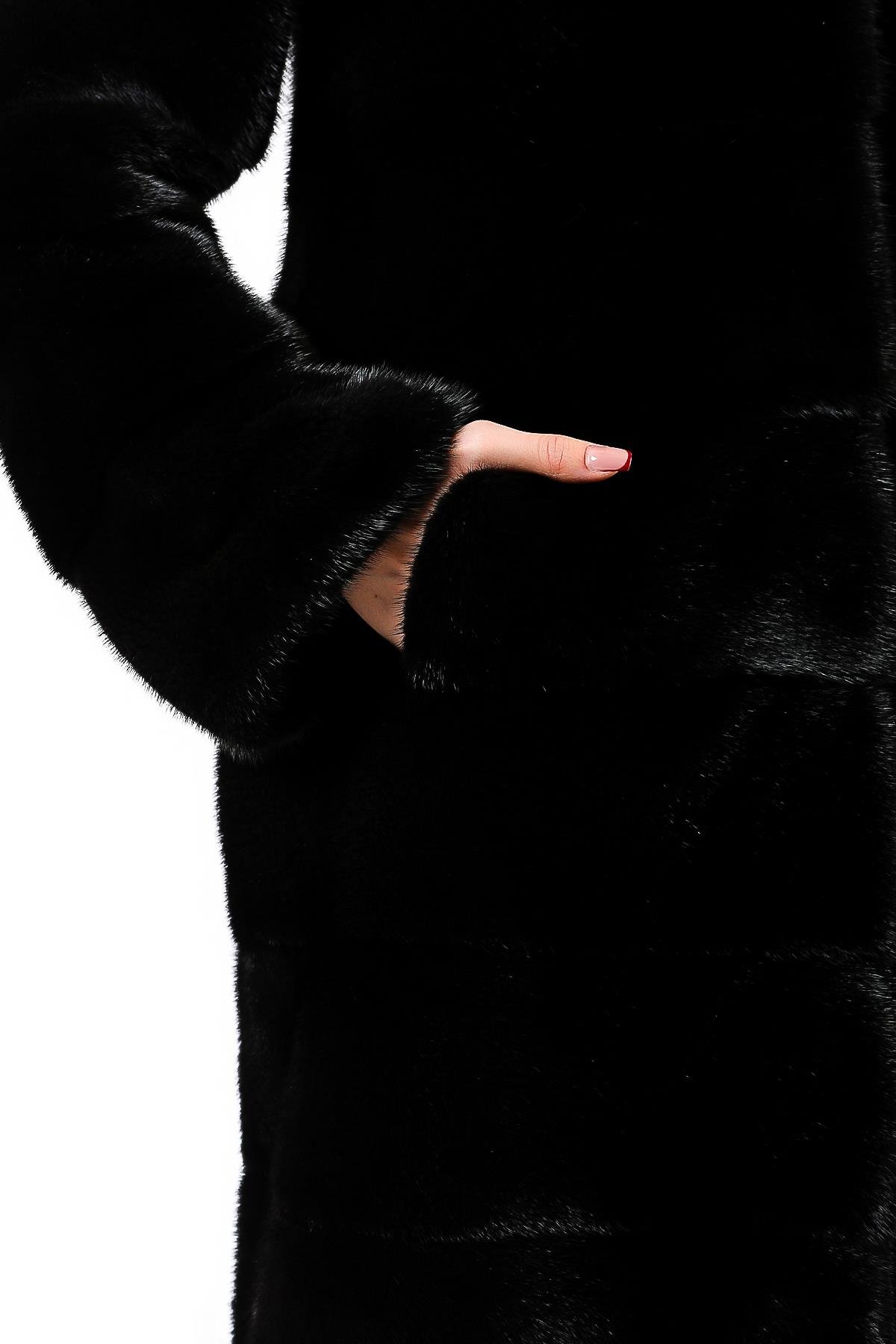 Siyah Mink Kürk KabanKaban