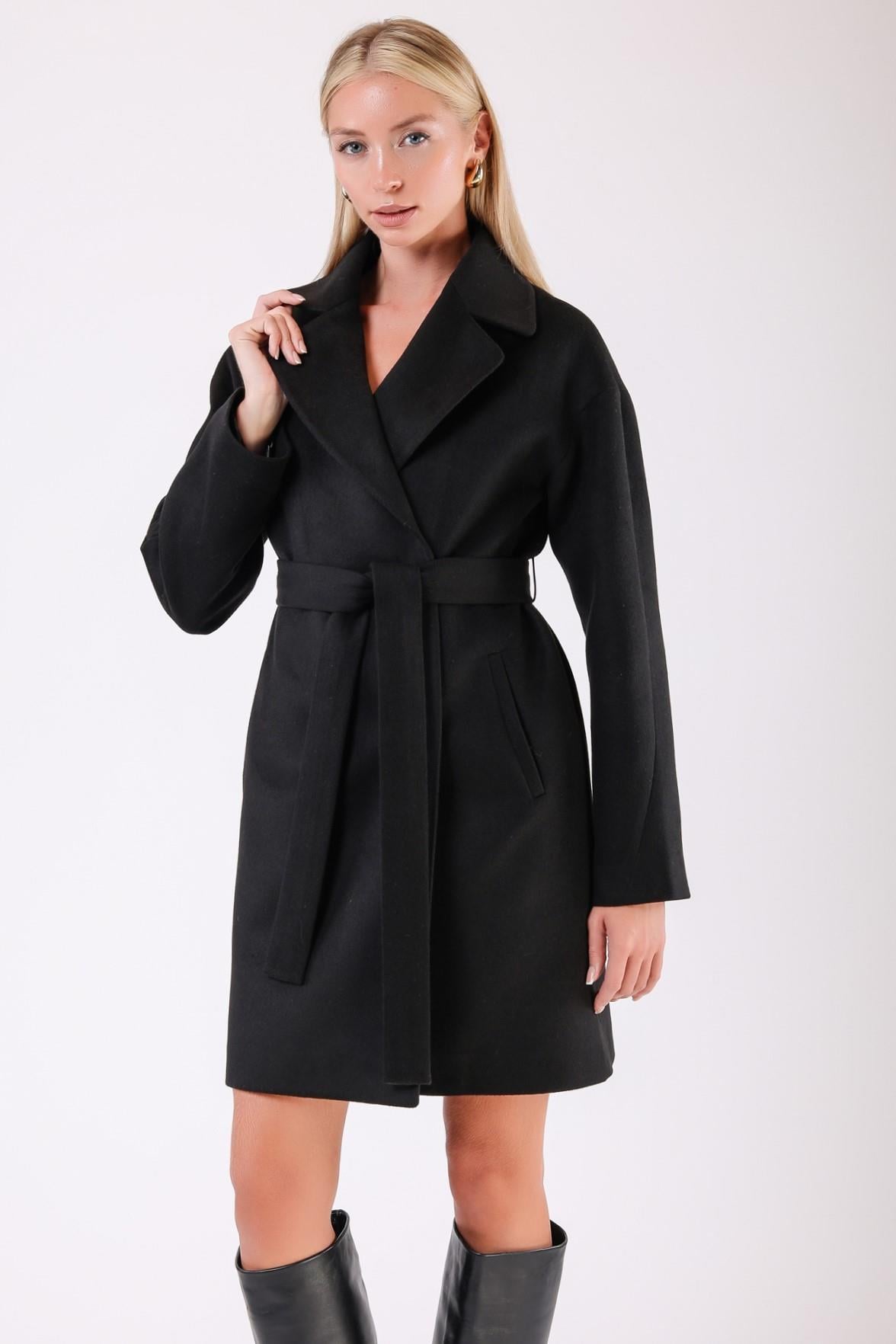 Siyah Oversize Kaşmir KabanKaban