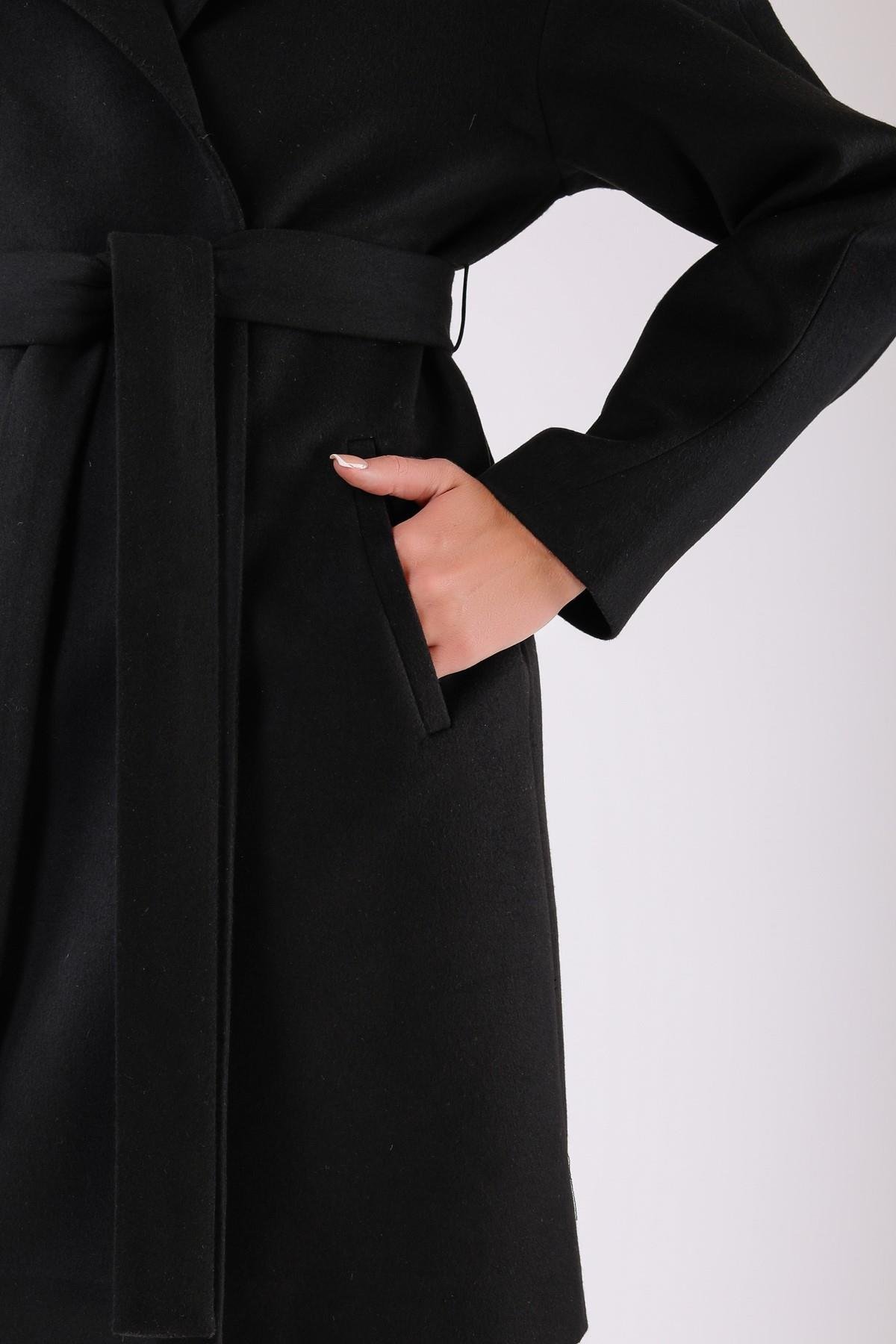 Siyah Oversize Kaşmir KabanKaban