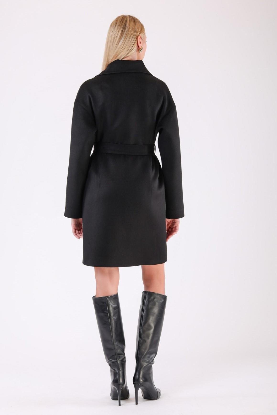 Siyah Oversize Kaşmir KabanKaban