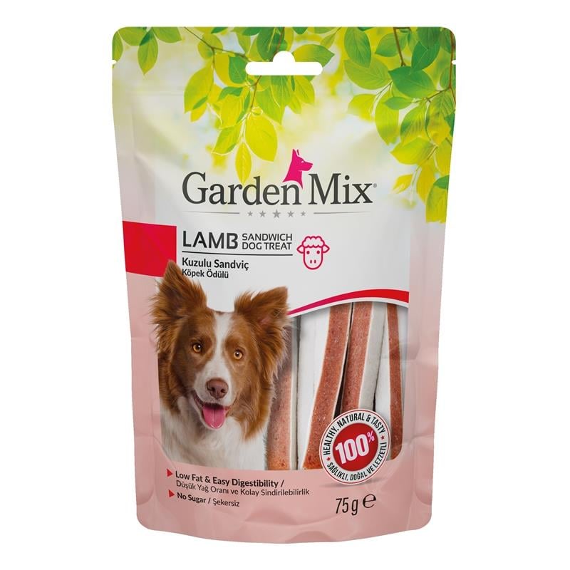 GARDEN MİXGarden Mix Kuzulu Sandviç Köpek Ödülü 75 Gr.