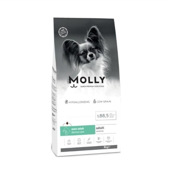 MollyMolly Küçük Irk Hipoalerjenik Somonlu Yetişkin Köpek Maması 8 Kg.