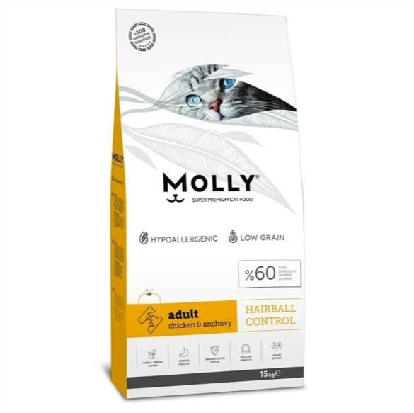 MollyMolly Tavuklu & Hamsili Yetişkin Kedi Maması 15 Kg.