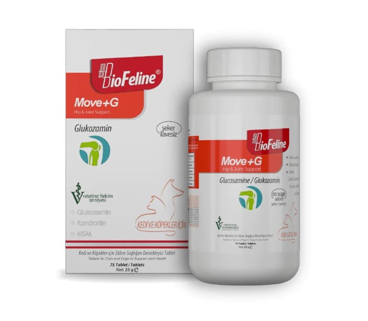 BIOFELİNEMove+G Glucosamine Tablet (Kedi Ve Köpekler İçin Bağışıklık Sistemini Güçlendiren Bağışıklık Sistemi Destek Tableti)