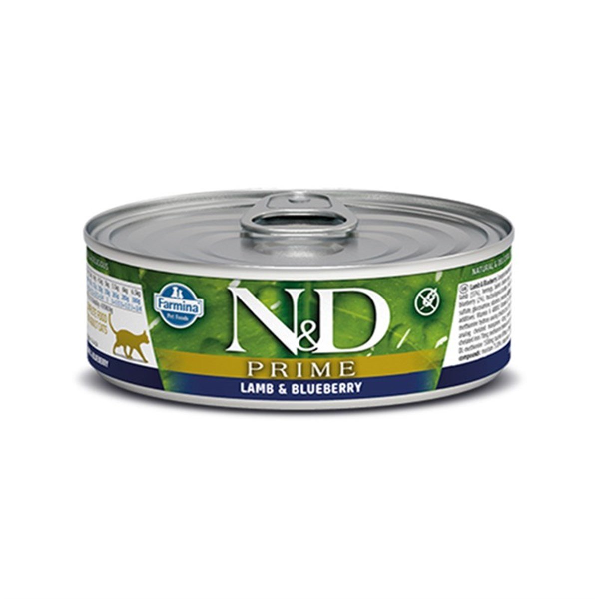 NDN&D Prime Kuzu Etli ve Yaban Mersinli Kedi Konservesi 80 Gr