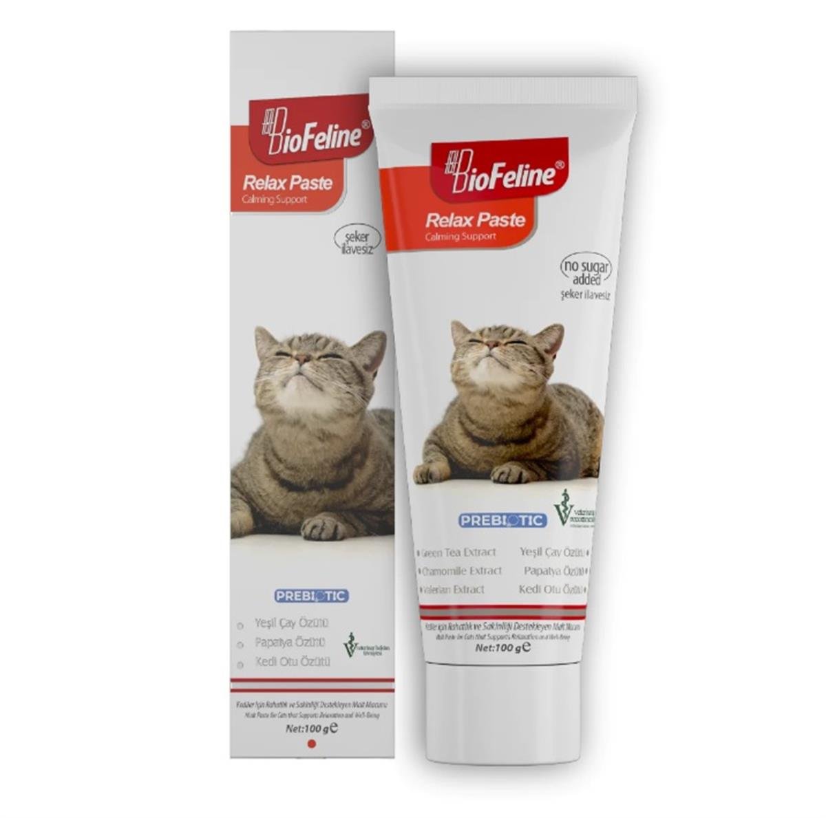 BIOFELİNERelax Paste 100g (Kediler İçin Strese Karşı Günlük Rahatlık Sağlayan Sakinleştirici Macun)