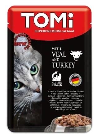 TOMİTomi Dana & Hindili Kedi Maması 100 Gr.