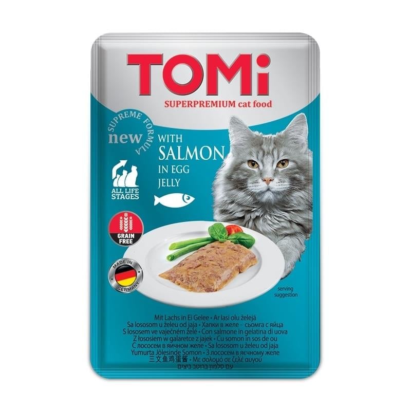 TOMİTomi Somon ve Yumurta Kedi Yaş Mama 100 Gr.