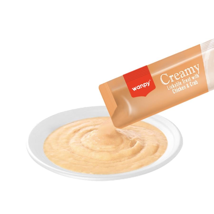 WANPYWanpy Tavuk & Yengeç Sıvı Ödül Maması 5x14 gr.