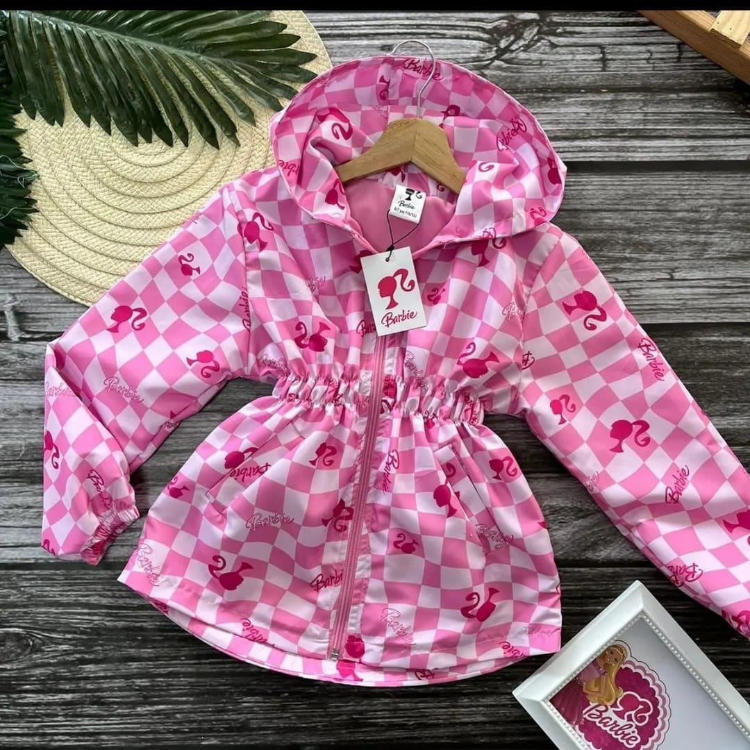 Barbie Kız Çocuk Yağmurluk Pembe-Kız Çocuk Mont-Bebegimindolabinda.com