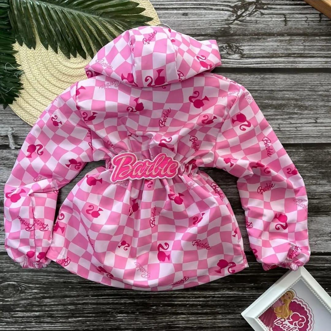 Barbie Kız Çocuk Yağmurluk Pembe-Kız Çocuk Mont-Bebegimindolabinda.com