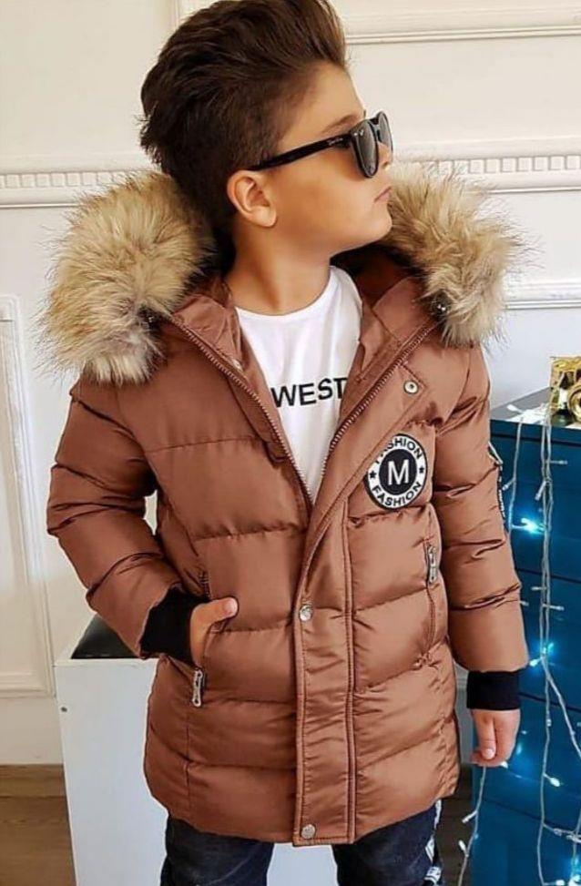 Erkek Çocuk Kahverengi Mont-Erkek Çocuk Mont-Bebegimindolabinda.com