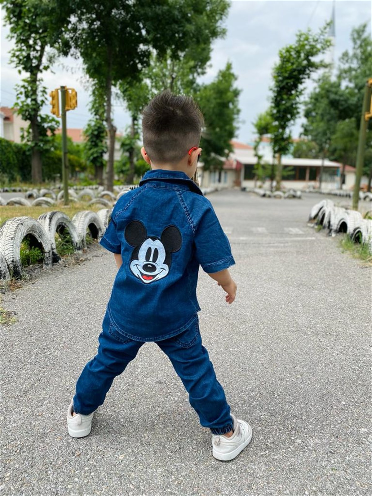 Erkek Çocuk Mikili Kot Takım-Erkek Çocuk Alt Üst Takım-Bebegimindolabinda.com