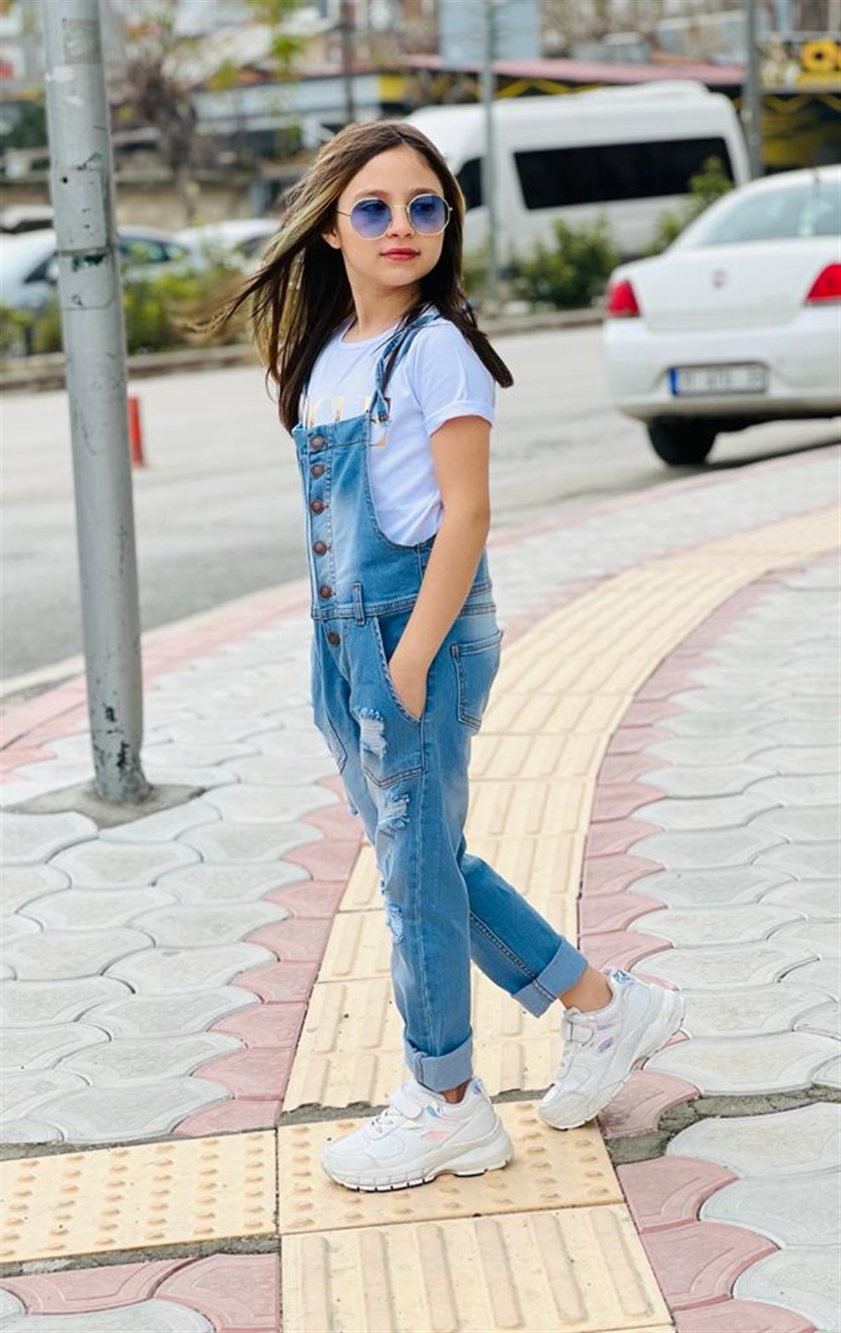 Kız Çocuk Jean Slopet Takım-Kız Çocuk Alt Üst Takım-Bebegimindolabinda.com