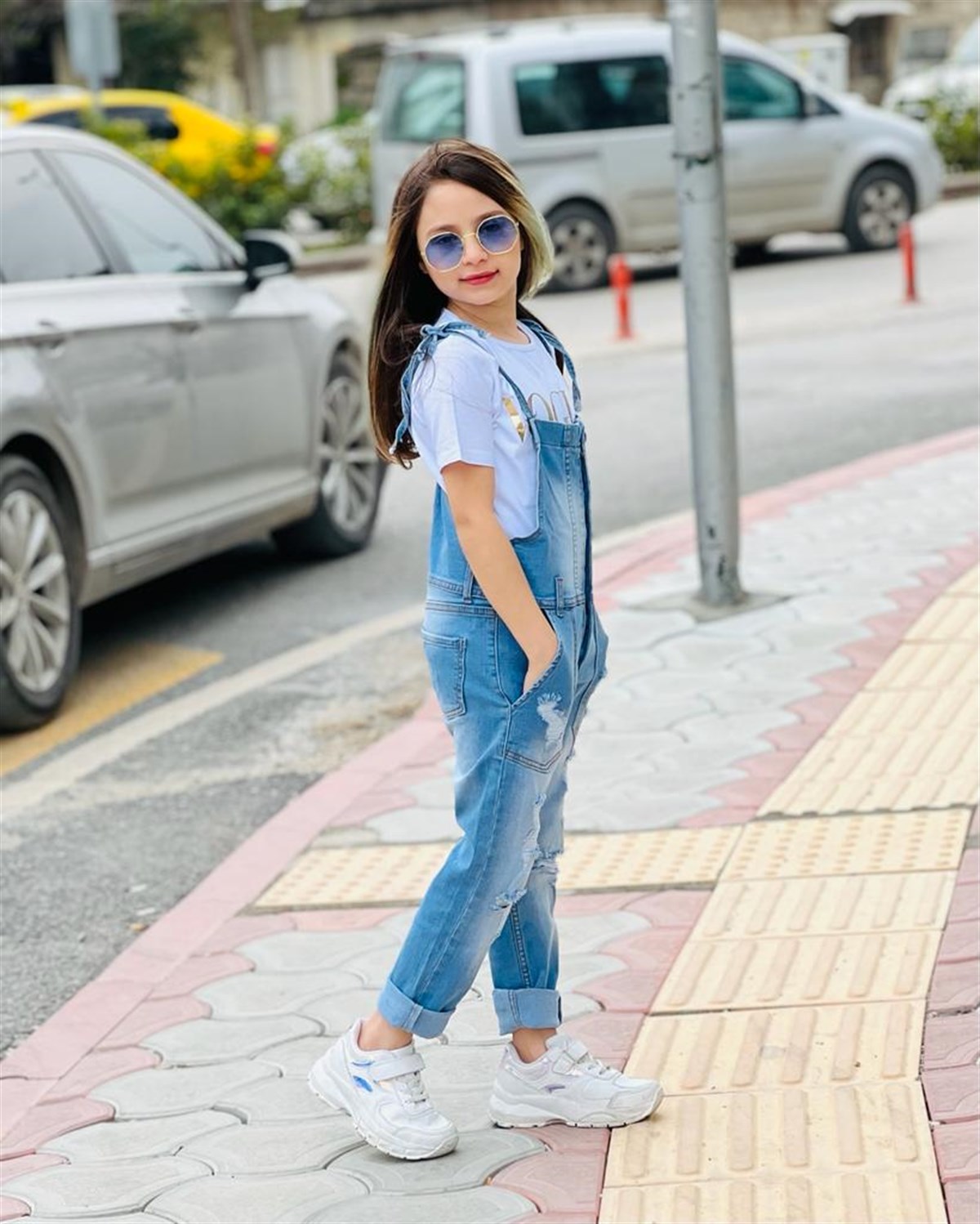 Kız Çocuk Jean Slopet Takım-Kız Çocuk Alt Üst Takım-Bebegimindolabinda.com