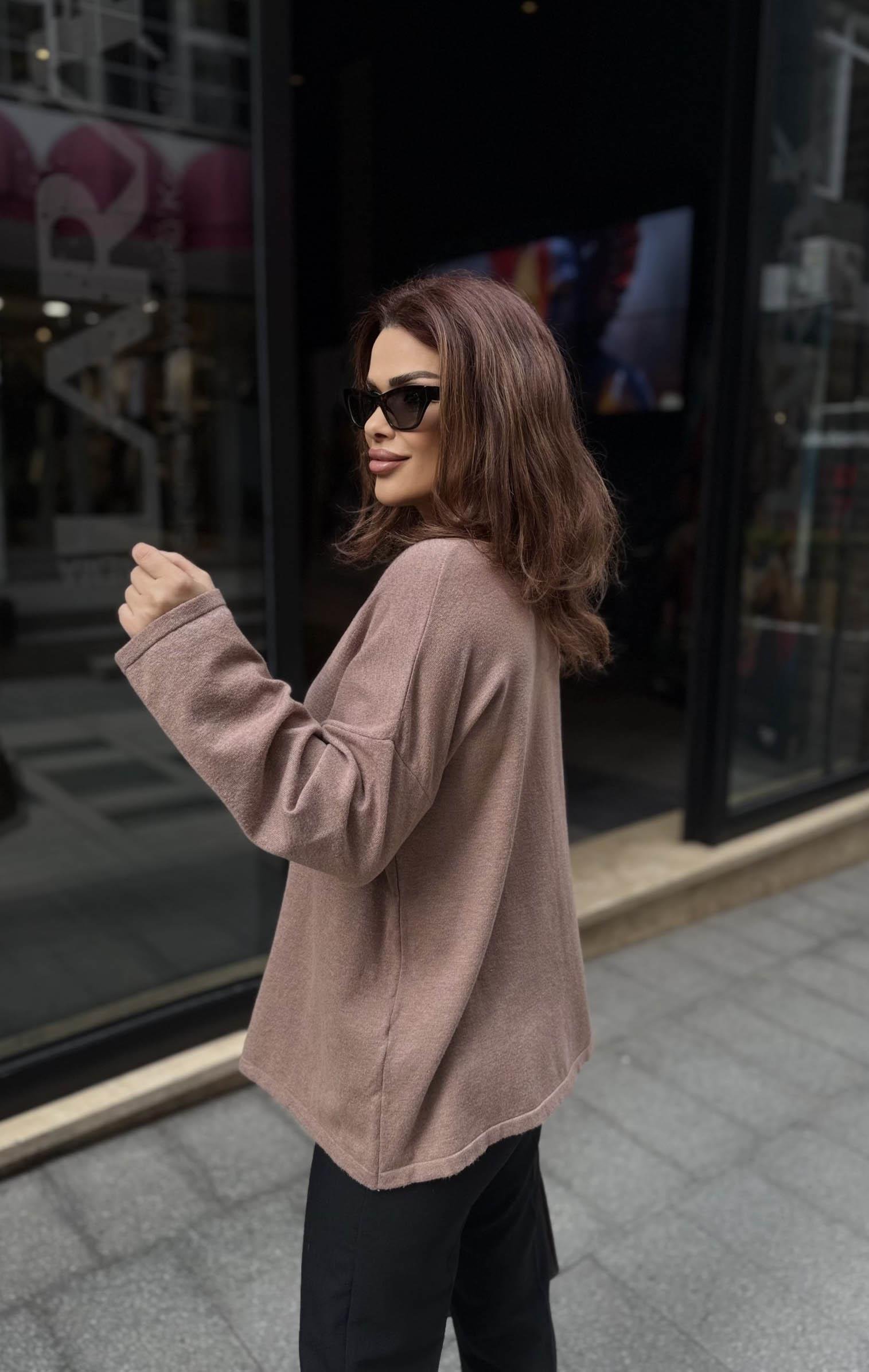 Eswomes Basıc İpek Triko Vizon