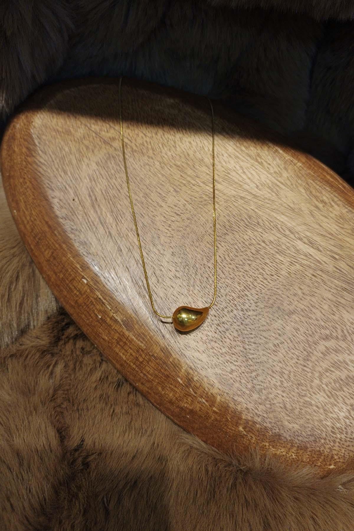 Eswomes Damla Kolye Gold