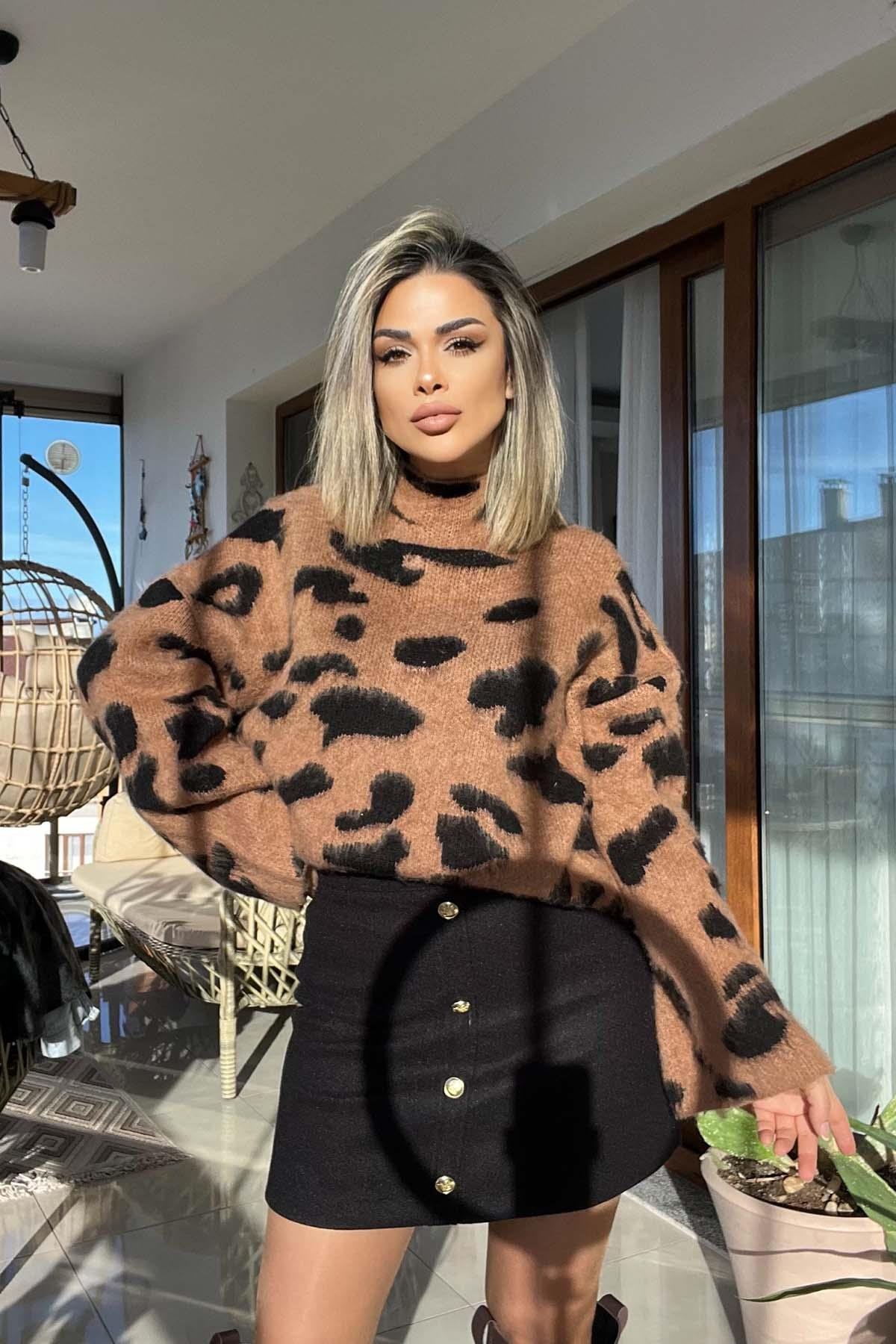 Eswomes Düğme Detay Mini Kaşe Etek Siyah