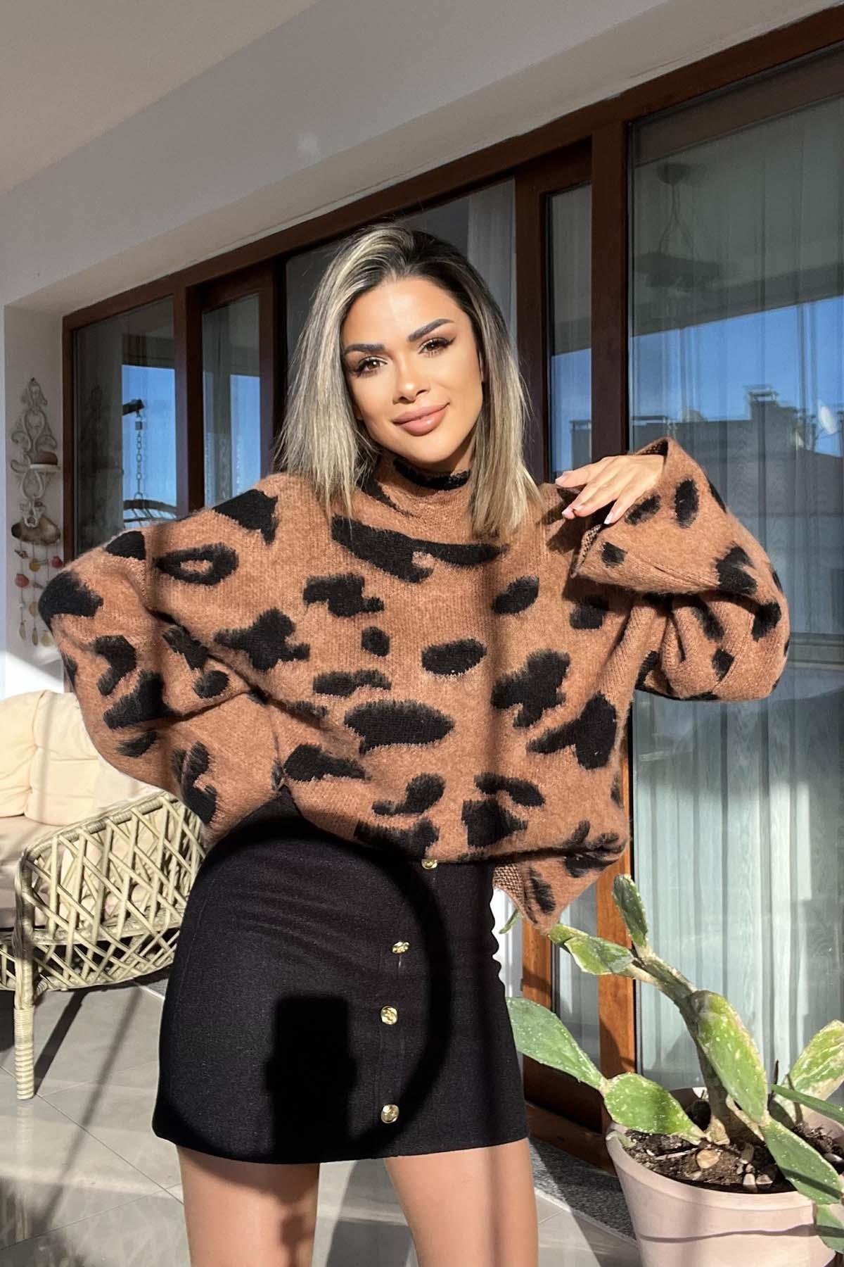 Eswomes Düğme Detay Mini Kaşe Etek Siyah