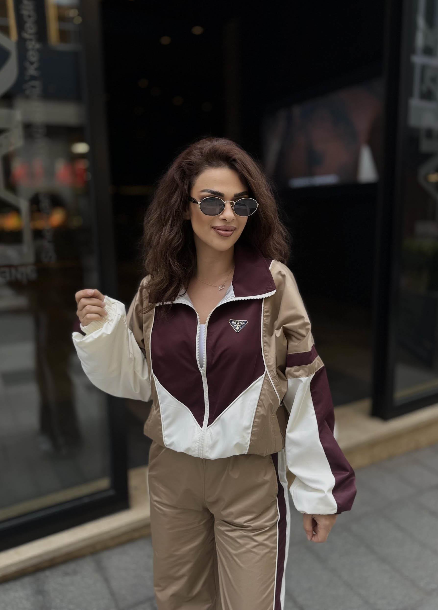 Eswomes Paraşüt Kumaş Üstü Cepli Takım Bordo