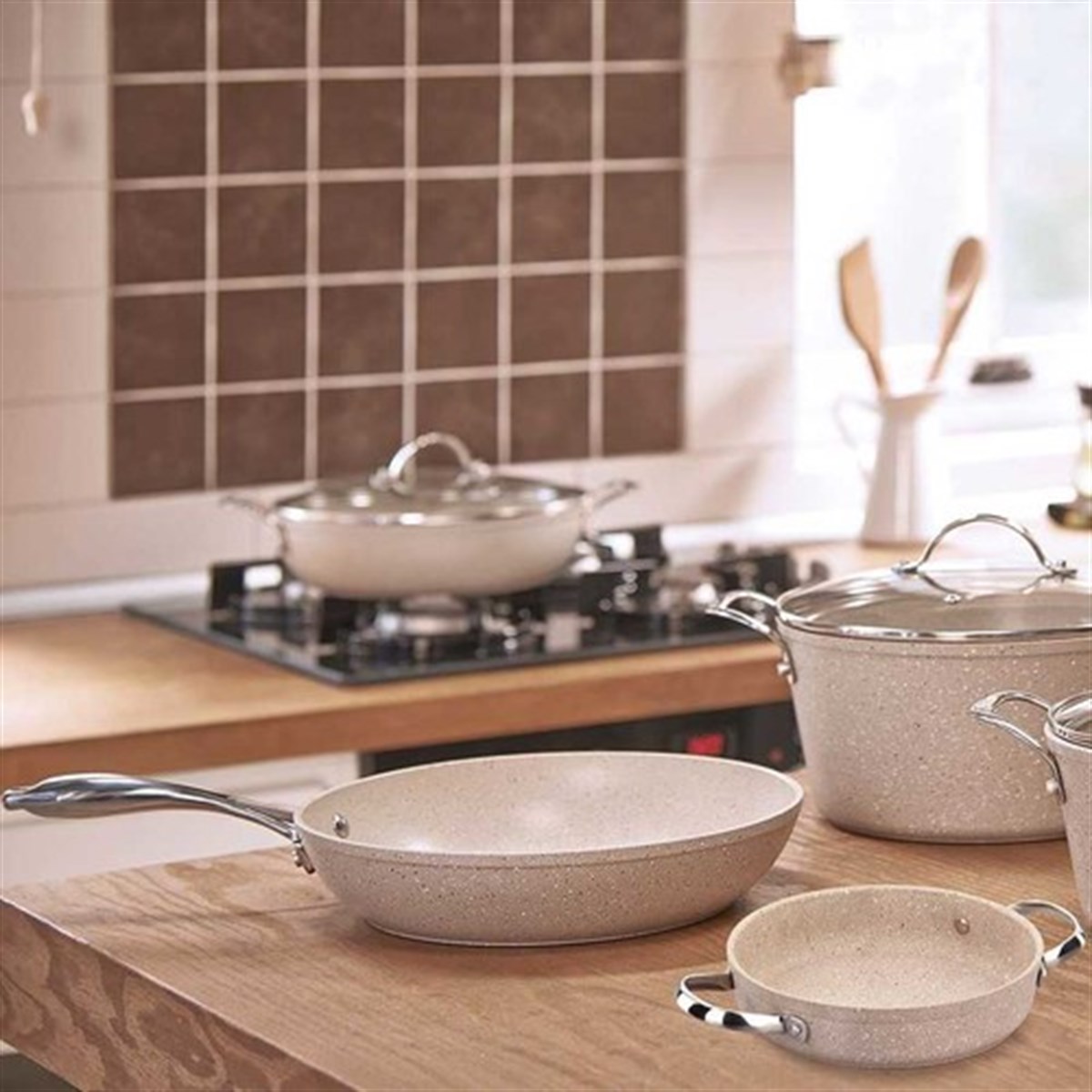  KORKMAZ A1273 Granita Wok Tava 24 cm