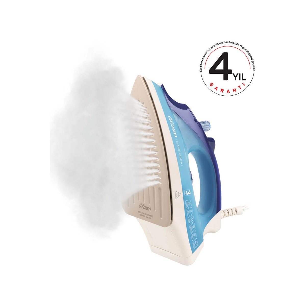 Arzum AR688 Claro 2400 W Buharlı Ütü