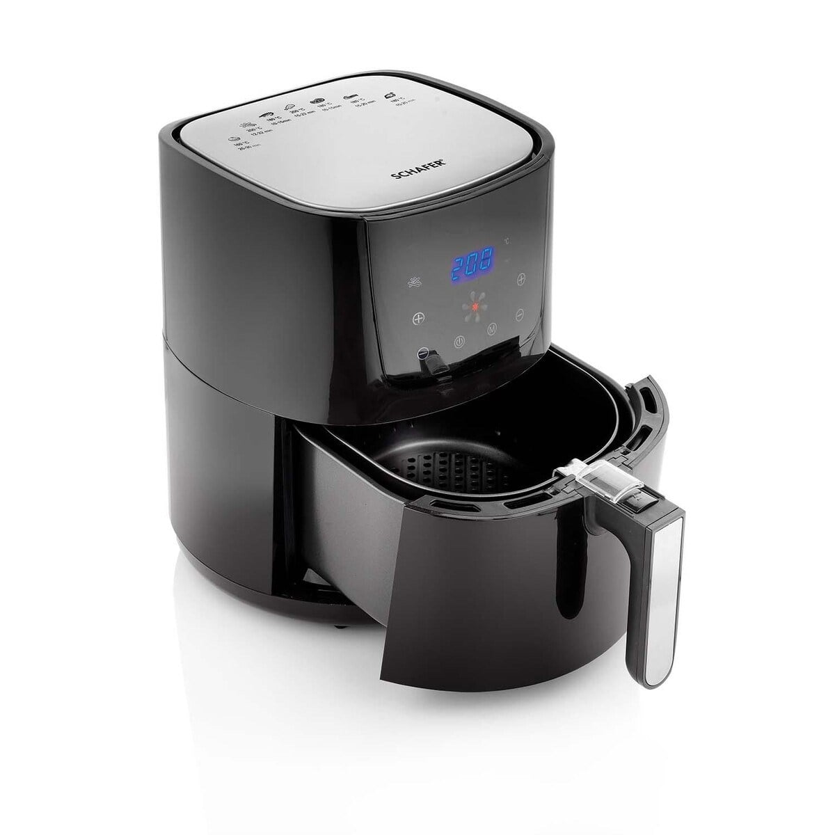 Schafer Fit Fry Dijital Airfryer/Sıcak Hava Fritözü - Siyah