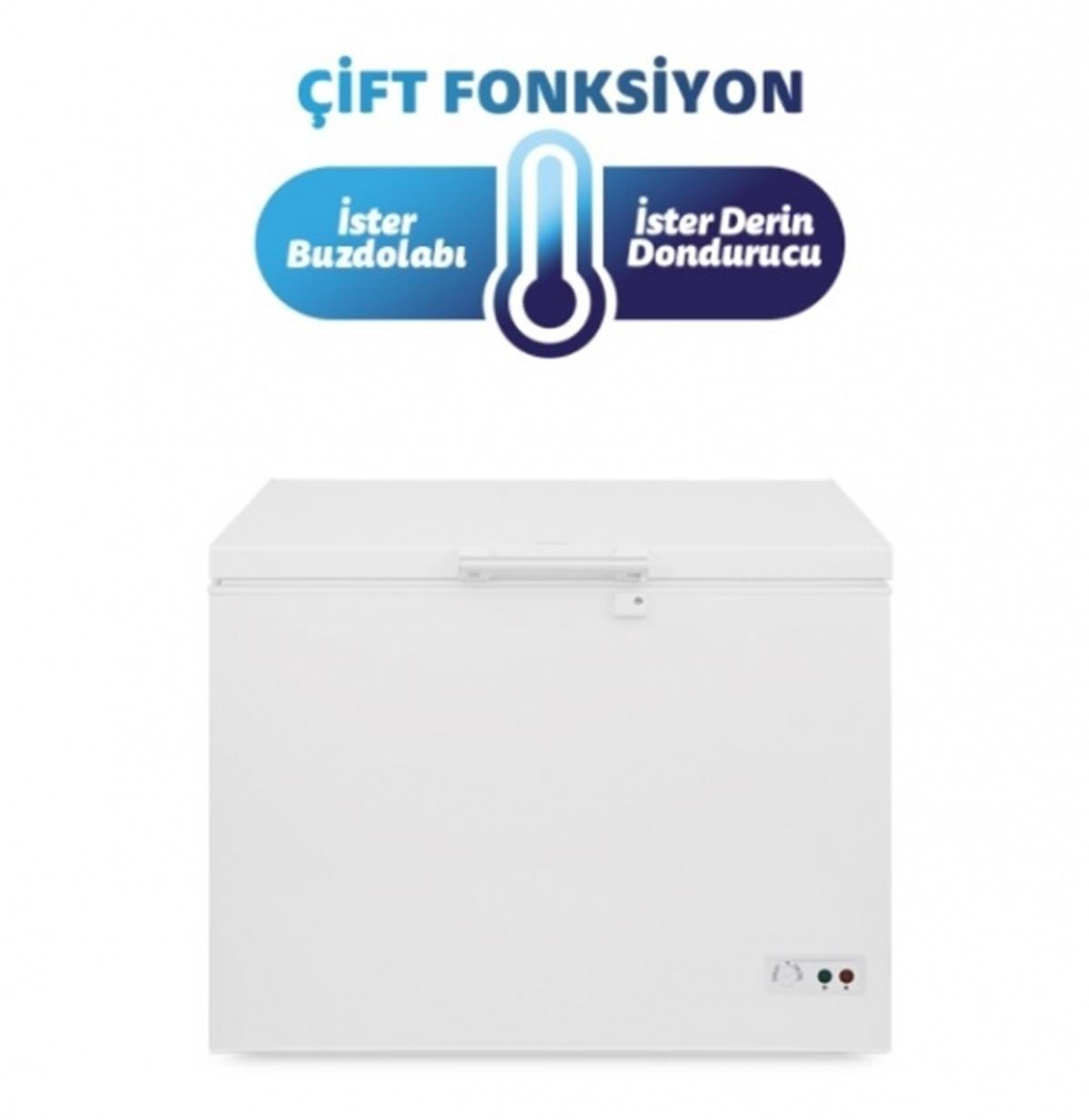 Si̇mfer Cs/cf3320 305 Lt Sandik Ti̇pi̇  Dual Deri̇n Dondurucu
