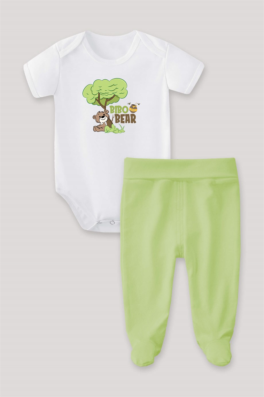 Bibo Loves Honey Bebek Body Patikli Alt Üst Takım
