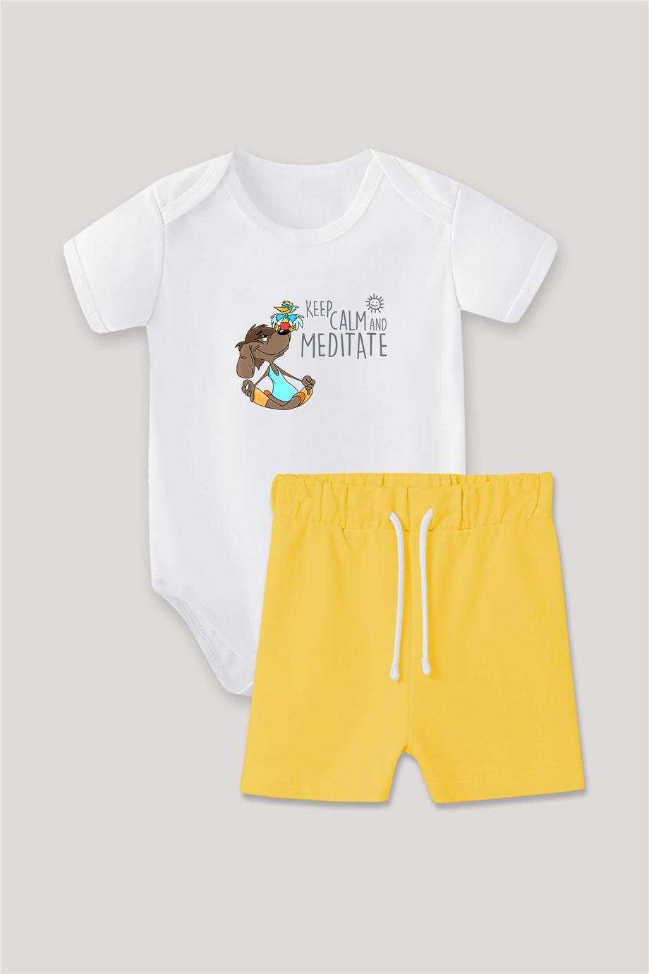 Keep Calm and Meditate Bebek Body Takım