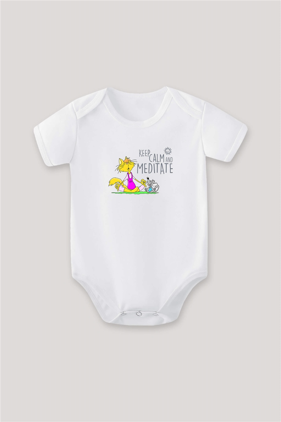 Keep Calm and Meditate Bebek Body Takım