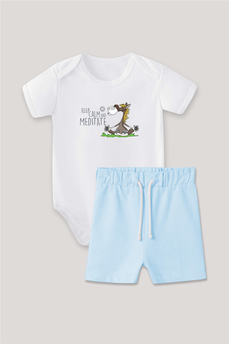 Keep Calm and Meditate Bebek Body Takım