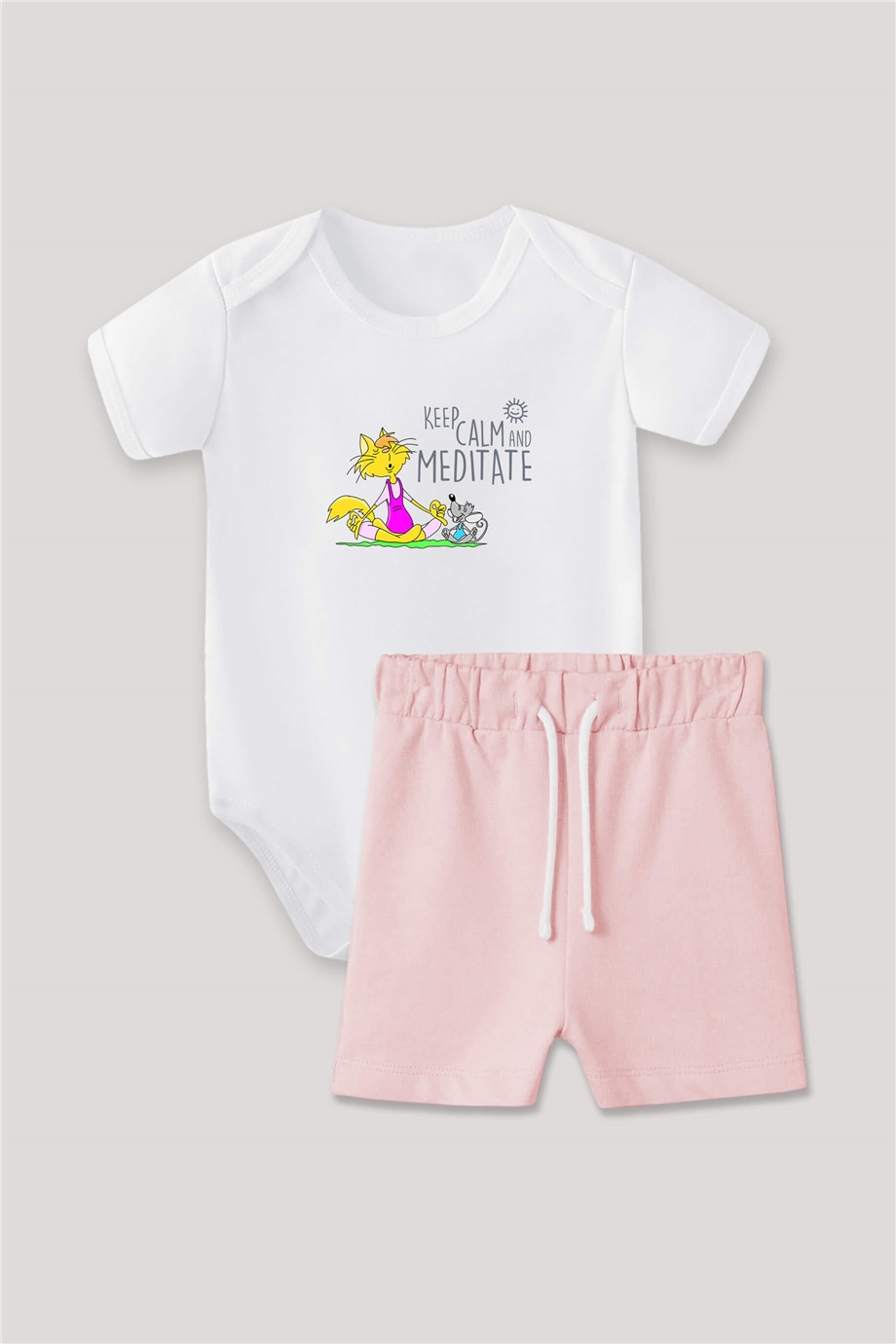 Keep Calm and Meditate Bebek Body Takım