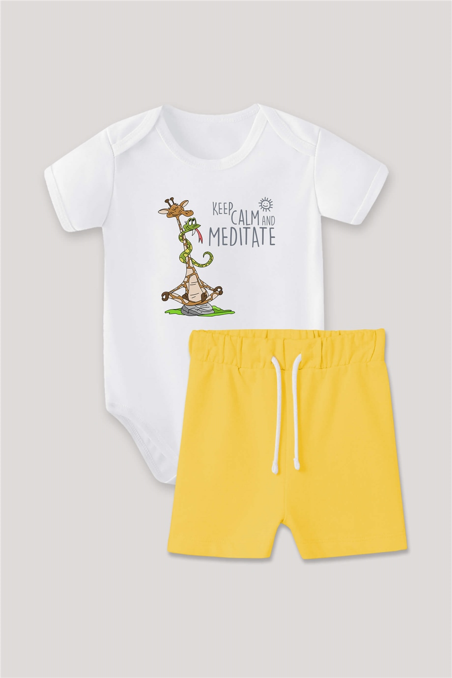 Keep Calm and Meditate Bebek Body Takım