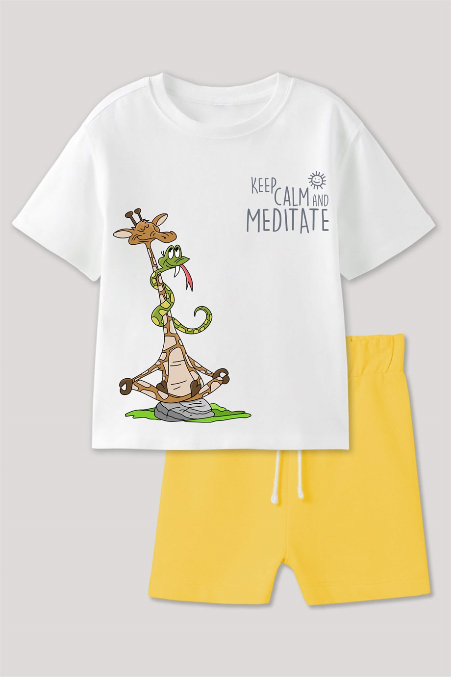 Keep Calm and Meditate Çocuk Takım