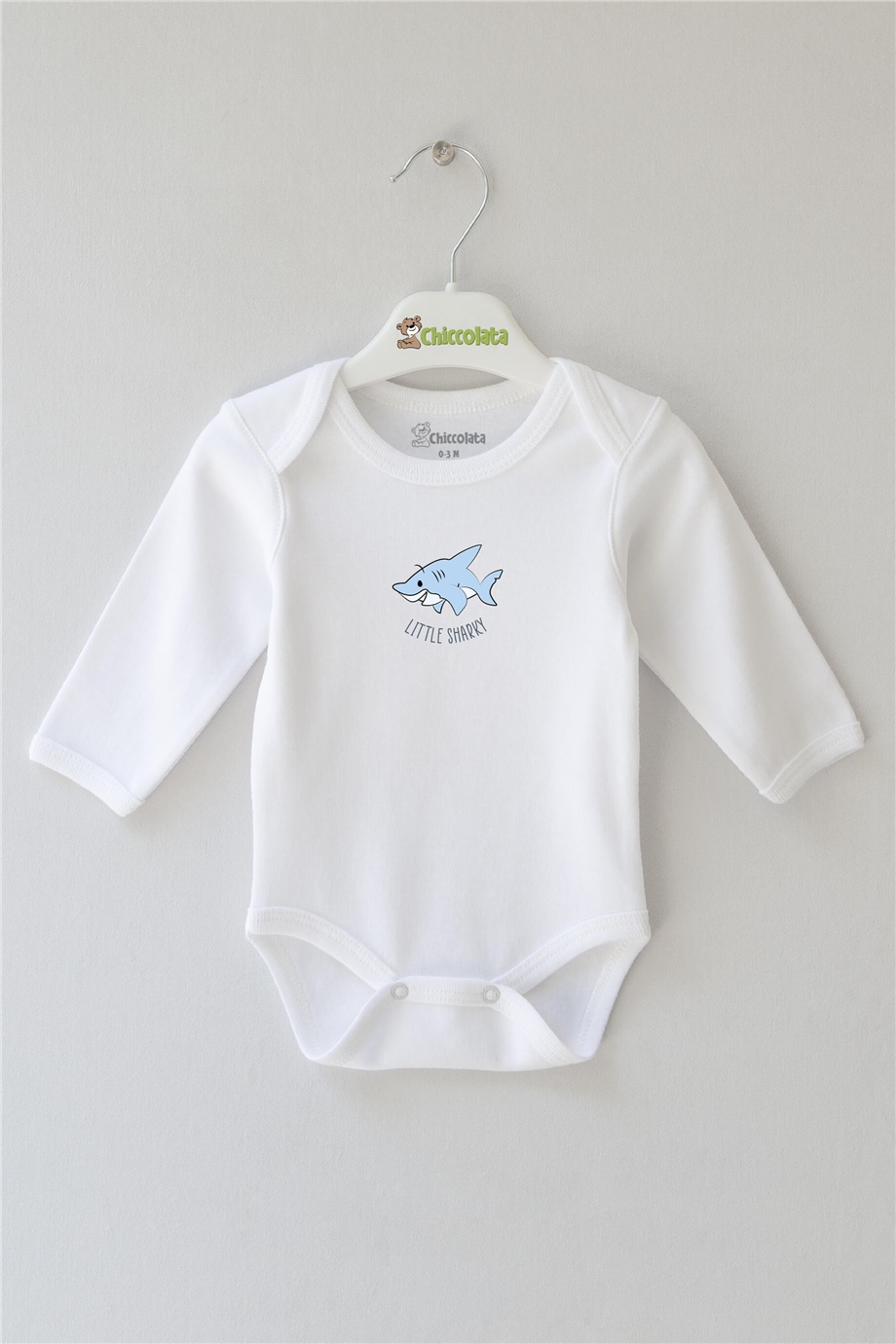 Little Sharky Uzun Kollu Bebek Body