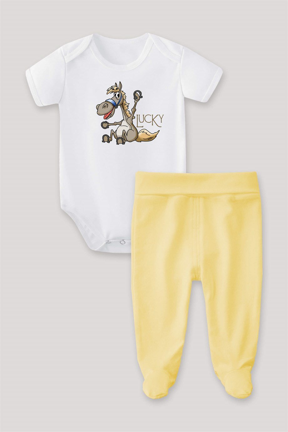 Lucky Bebek Body Patikli Alt Üst Takım