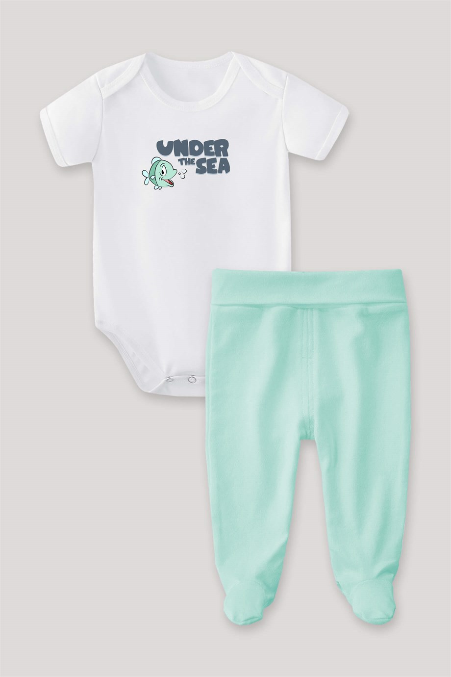 Under the Sea Bebek Body Patikli Alt Üst Takım