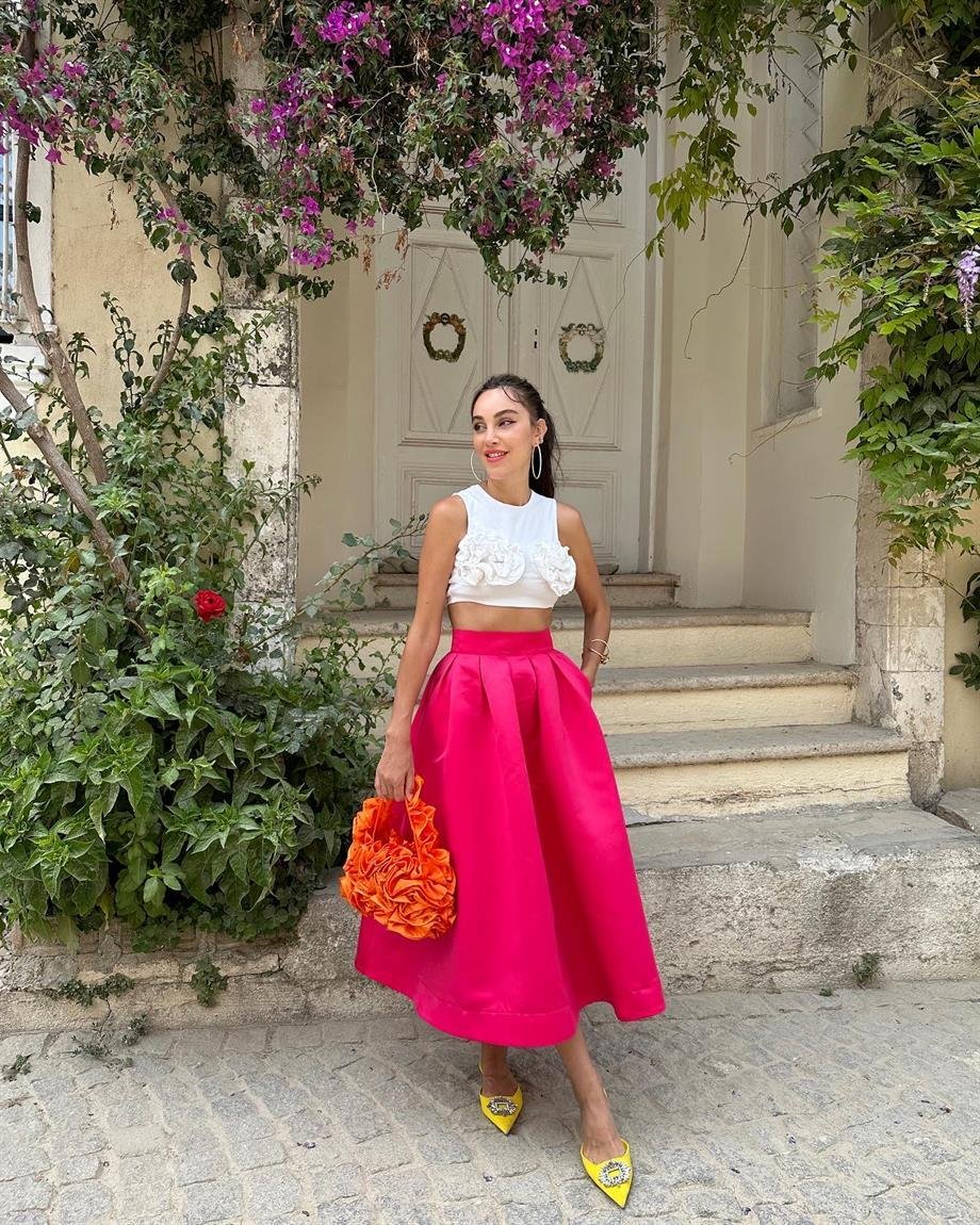 Kloş Etek Pembe
